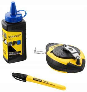 Sznur traserski STANLEY FATMAX zestaw 30m + kreda 115g + marker