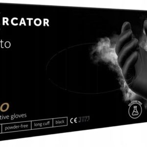 Rękawice nitrylowe MERCATOR MOTO BLACK M 100szt. RP30036003