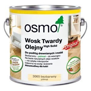 Wosk twardy olejny OSMO Bezbarwny, Półmat 0,125L 3065/0,125