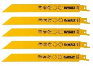 Brzeszczoty do piły szablastej DEWALT 203 mm 14 TPI 100 sztuk DT2323