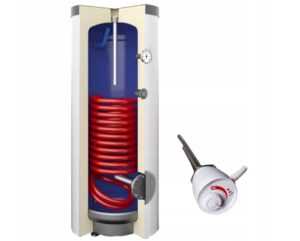 GALMET Wymiennik 200L z wężownicą spiralną + Grzałka elektryczna 2kW
