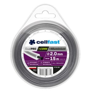 Żyłka tnąca z rdzeniem CELLFAST DUAL PRO 2mm 15m kwadrat 35-066