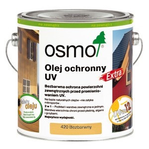 Olej ochronny UV Extra OSMO Bezbarwny, Jedwabisty mat 0,75L 420/0,75